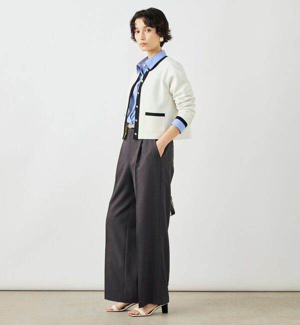 NOLLEY'S「《手洗い可能》ビオグレースミラノリブジャケット」|カーディガン|