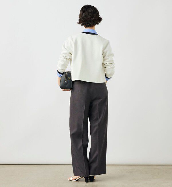 NOLLEY'S「《手洗い可能》ビオグレースミラノリブジャケット」|カーディガン|