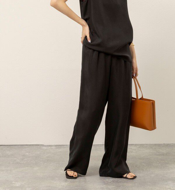 MAQWEL「《セットアップ対応》【MAQWEL/マクウェル】ウォッシャブルサテンパンツ」|その他|