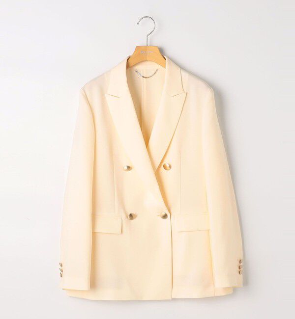 NOLLEY'S sophi「《セットアップ対応》ウォッシャブルスラブオックスダブルジャケット」|テーラードジャケット|