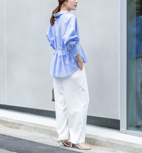 NOLLEY'S「《セットアップ対応》ウォッシャブルイージーツイルセミワイドパンツ」|その他|