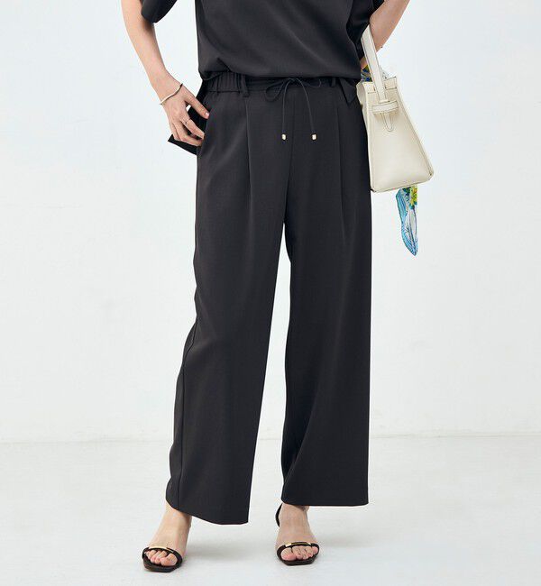 NOLLEY'S「《セットアップ対応》ウォッシャブルイージーツイルセミワイドパンツ」|その他|