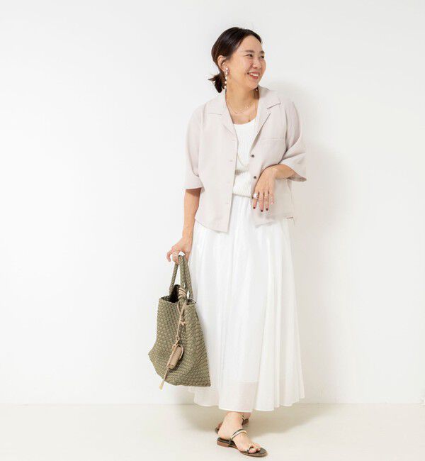 NOLLEY'S sophi「ウォッシャブルシアーボリュームフレアロングスカート」|フレア|