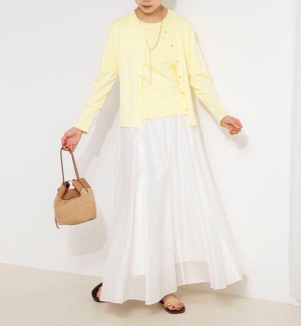 NOLLEY'S sophi「ウォッシャブルシアーボリュームフレアロングスカート」|フレア|