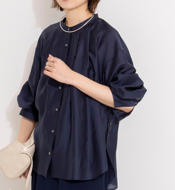 NOLLEY'S「ウォッシャブルサイドボタンシアーブラウス」|シャツ・ブラウス|