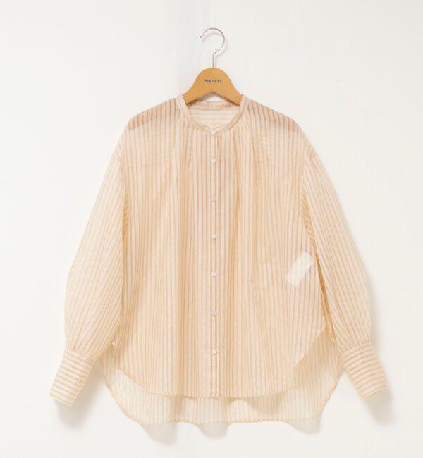 NOLLEY'S「ウォッシャブルサイドボタンシアーブラウス」|シャツ・ブラウス|