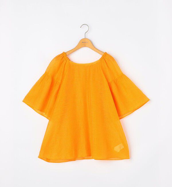 NOLLEY'S「ウォッシャブルシアーリネンカールマイヤー2WAYギャザーブラウス」|シャツ・ブラウス|