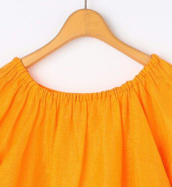 NOLLEY'S「ウォッシャブルシアーリネンカールマイヤー2WAYギャザーブラウス」|シャツ・ブラウス|