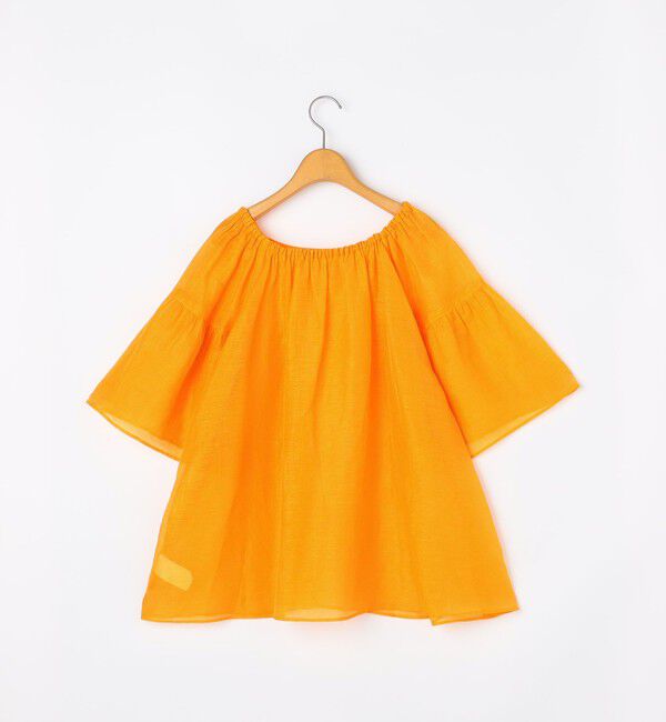 NOLLEY'S「ウォッシャブルシアーリネンカールマイヤー2WAYギャザーブラウス」|シャツ・ブラウス|