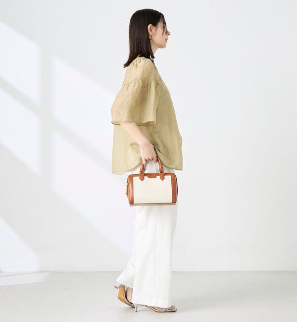 NOLLEY'S「ウォッシャブルシアーリネンカールマイヤー2WAYギャザーブラウス」|シャツ・ブラウス|