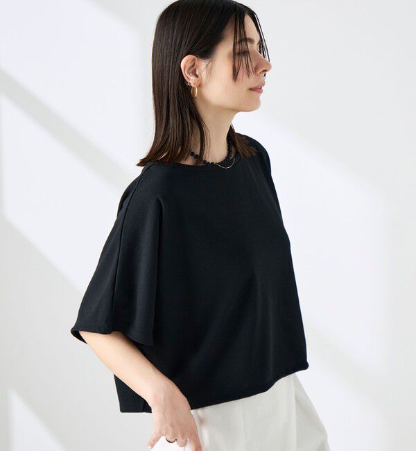 NOLLEY'S「《アンサンブル対応》ウォッシャブルイージーケアカノコケーププルオーバー」|Tシャツ・カットソー|