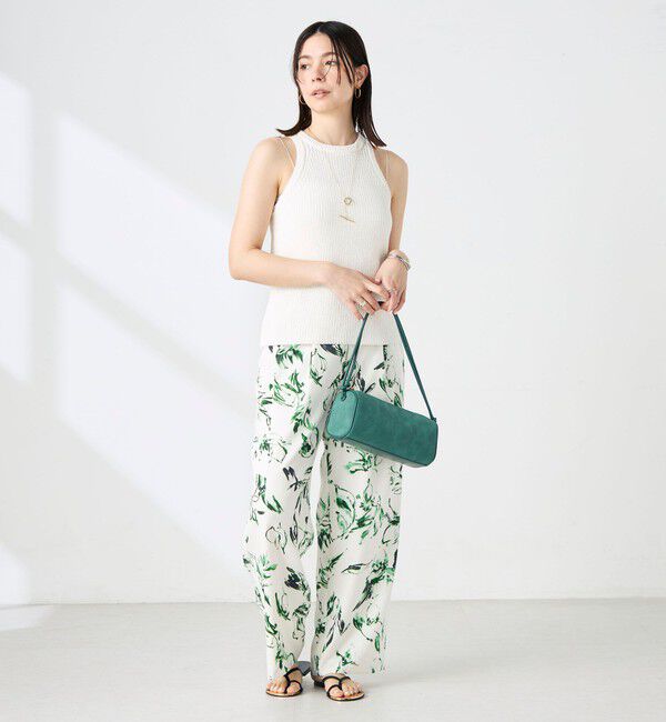 NOLLEY'S sophi「《手洗い可能》ペーパー混片畦アメスリタンクトップ」|ニット・セーター|