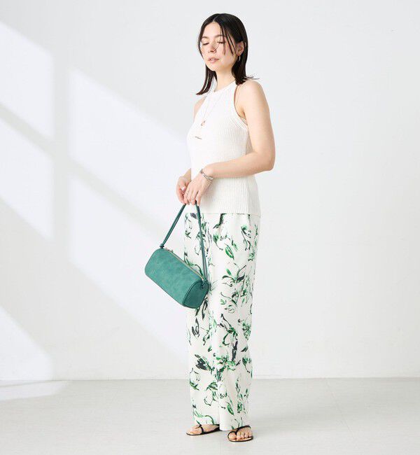 NOLLEY'S sophi「《手洗い可能》ペーパー混片畦アメスリタンクトップ」|ニット・セーター|