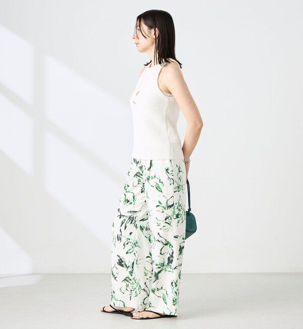 NOLLEY'S sophi「《手洗い可能》ペーパー混片畦アメスリタンクトップ」|ニット・セーター|