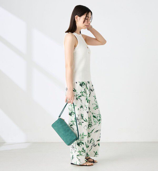 NOLLEY'S sophi「《手洗い可能》ペーパー混片畦アメスリタンクトップ」|ニット・セーター|