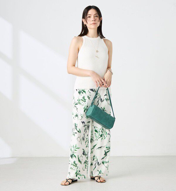 NOLLEY'S sophi「《手洗い可能》ペーパー混片畦アメスリタンクトップ」|ニット・セーター|