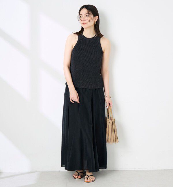 NOLLEY'S sophi「《手洗い可能》ペーパー混片畦アメスリタンクトップ」|ニット・セーター|