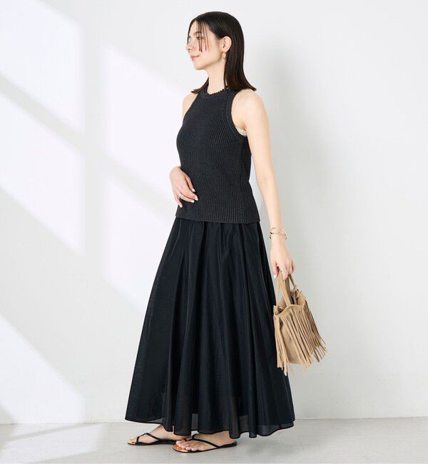 NOLLEY'S sophi「《手洗い可能》ペーパー混片畦アメスリタンクトップ」|ニット・セーター|