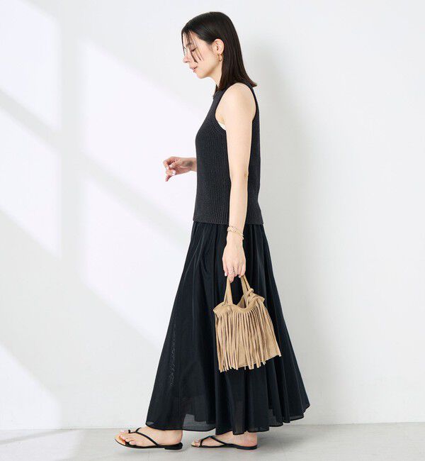 NOLLEY'S sophi「《手洗い可能》ペーパー混片畦アメスリタンクトップ」|ニット・セーター|