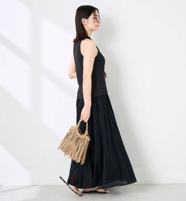 NOLLEY'S sophi「《手洗い可能》ペーパー混片畦アメスリタンクトップ」|ニット・セーター|