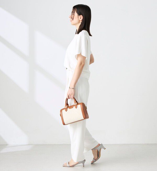 NOLLEY'S sophi「《セットアップ対応》ウォッシャブルツイルケープ風ブラウス」|シャツ・ブラウス|