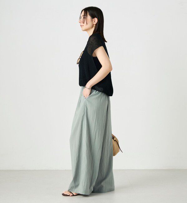 NOLLEY'S「【WEB＆一部店舗限定サイズ】ウォッシャブルソフトタイプライタータックギャザーワイドパンツ」|その他|