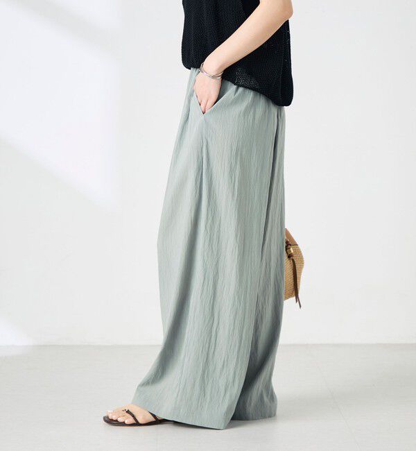 NOLLEY'S「【WEB＆一部店舗限定サイズ】ウォッシャブルソフトタイプライタータックギャザーワイドパンツ」|その他|