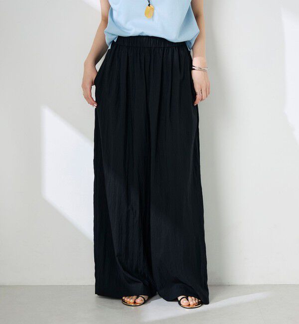 NOLLEY'S「【WEB＆一部店舗限定サイズ】ウォッシャブルソフトタイプライタータックギャザーワイドパンツ」|その他|