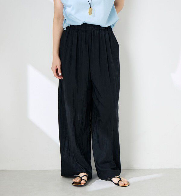 NOLLEY'S「【WEB＆一部店舗限定サイズ】ウォッシャブルソフトタイプライタータックギャザーワイドパンツ」|その他|