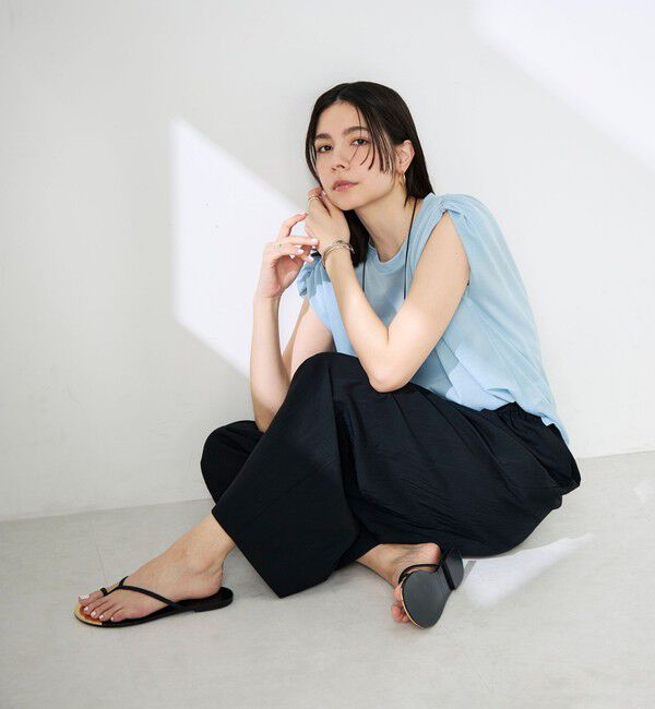 NOLLEY'S「【WEB＆一部店舗限定サイズ】ウォッシャブルソフトタイプライタータックギャザーワイドパンツ」|その他|