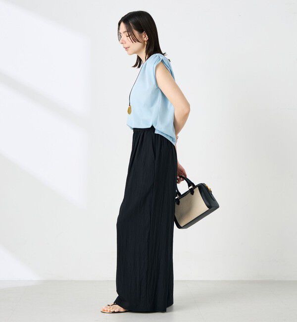 NOLLEY'S「【WEB＆一部店舗限定サイズ】ウォッシャブルソフトタイプライタータックギャザーワイドパンツ」|その他|