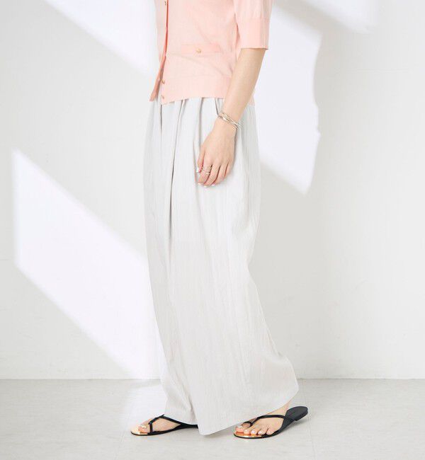 NOLLEY'S「【WEB＆一部店舗限定サイズ】ウォッシャブルソフトタイプライタータックギャザーワイドパンツ」|その他|