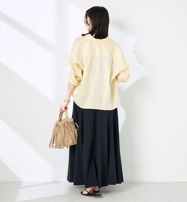 NOLLEY'S「ウォッシャブルシアードライコットンノースリーブプルオーバー」|Tシャツ・カットソー|