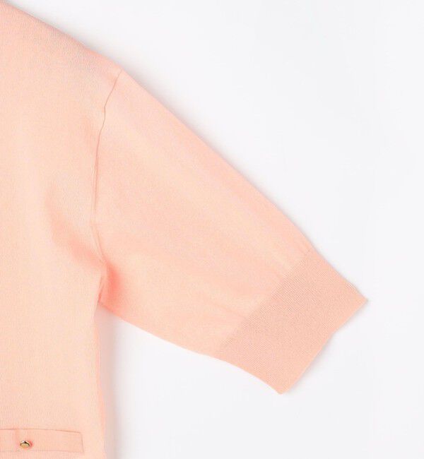 NOLLEY'S「《手洗い可能》エアリーストレッチ5分袖Cネックカーディガン」|カーディガン|