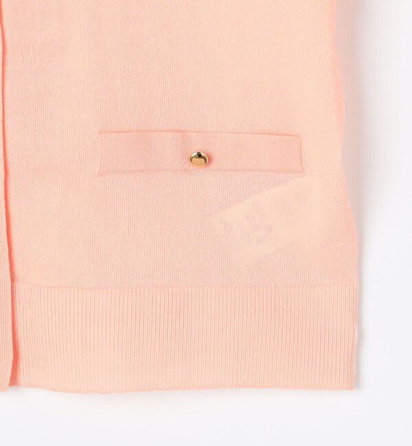 NOLLEY'S「《手洗い可能》エアリーストレッチ5分袖Cネックカーディガン」|カーディガン|