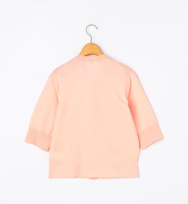 NOLLEY'S「《手洗い可能》エアリーストレッチ5分袖Cネックカーディガン」|カーディガン|