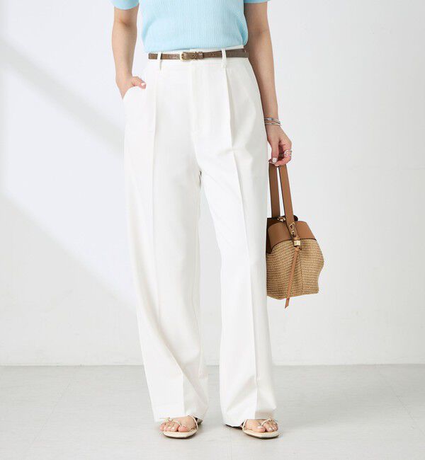 NOLLEY'S sophi「《セットアップ対応》ウォッシャブルドライツイルワイドパンツ」|その他|