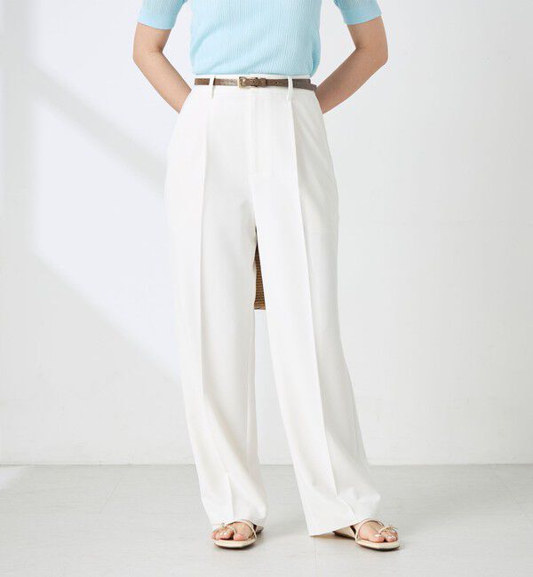 NOLLEY'S sophi「《セットアップ対応》ウォッシャブルドライツイルワイドパンツ」|その他|