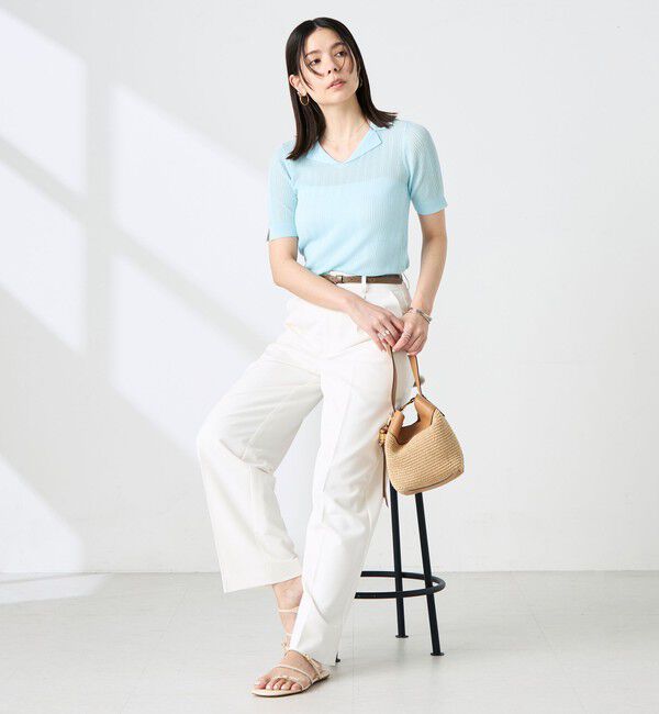 NOLLEY'S sophi「《セットアップ対応》ウォッシャブルドライツイルワイドパンツ」|その他|