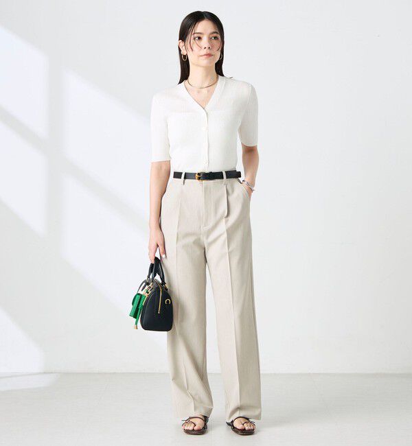 NOLLEY'S sophi「《セットアップ対応》ウォッシャブルドライツイルワイドパンツ」|その他|