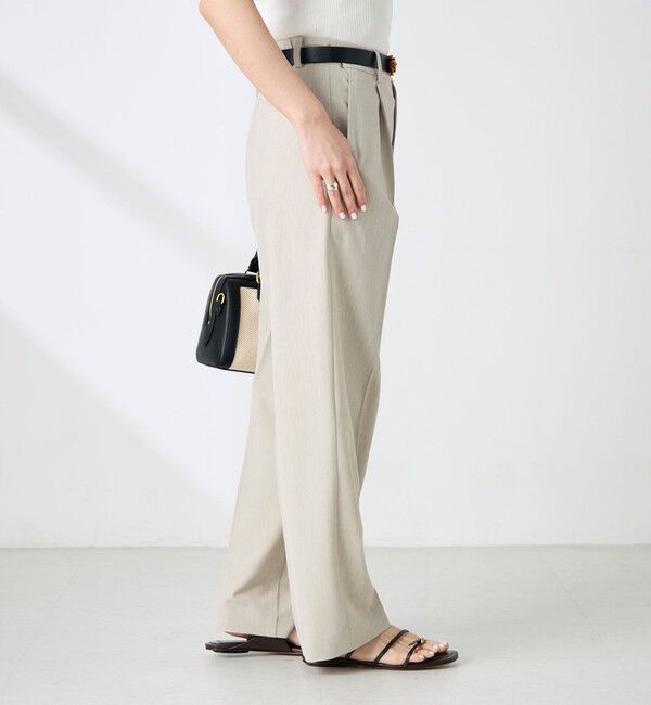 NOLLEY'S sophi「《セットアップ対応》ウォッシャブルドライツイルワイドパンツ」|その他|