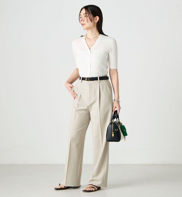 NOLLEY'S sophi「《セットアップ対応》ウォッシャブルドライツイルワイドパンツ」|その他|