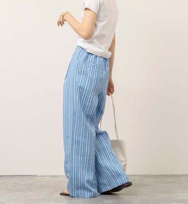 MAQWEL「【MAQWEL/マクウェル】ウォッシャブルストライプパンツ」|チノ|