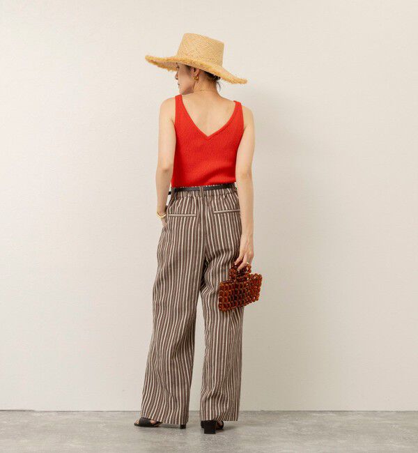 MAQWEL「【MAQWEL/マクウェル】ウォッシャブルストライプパンツ」|チノ|