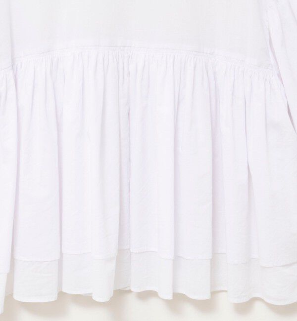 NOLLEY'S sophi「ウォッシャブルコットンティアードブラウス」|シャツ・ブラウス|