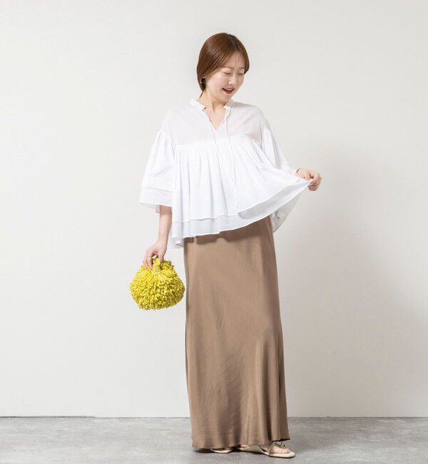 NOLLEY'S sophi「ウォッシャブルコットンティアードブラウス」|シャツ・ブラウス|