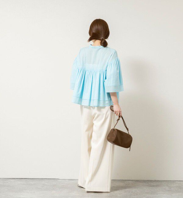 NOLLEY'S sophi「ウォッシャブルコットンティアードブラウス」|シャツ・ブラウス|