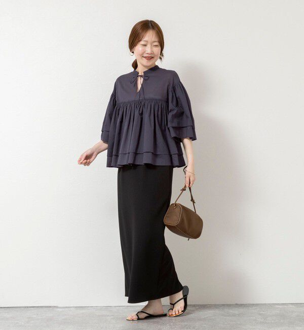 NOLLEY'S sophi「ウォッシャブルコットンティアードブラウス」|シャツ・ブラウス|