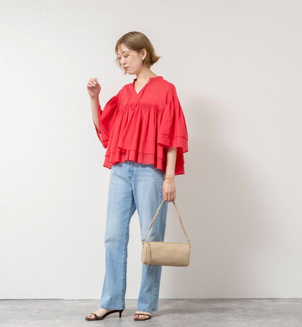 NOLLEY'S sophi「ウォッシャブルコットンティアードブラウス」|シャツ・ブラウス|
