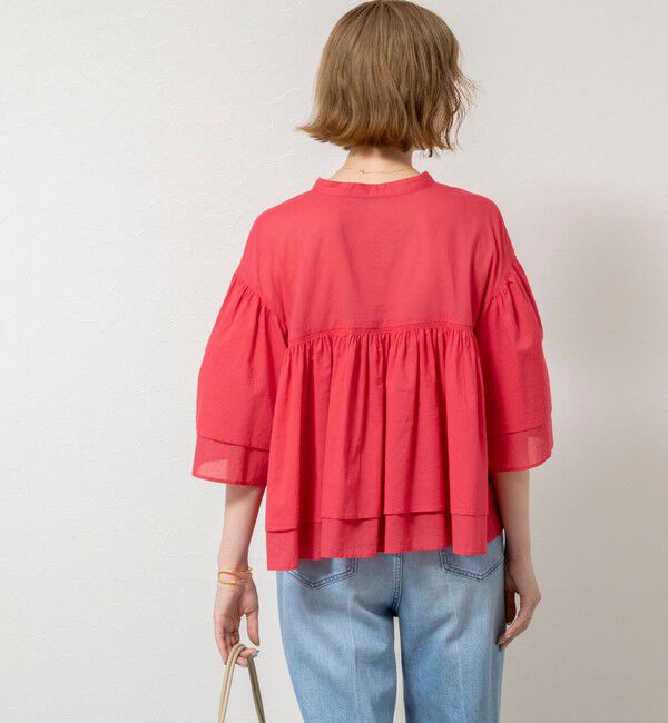 NOLLEY'S sophi「ウォッシャブルコットンティアードブラウス」|シャツ・ブラウス|